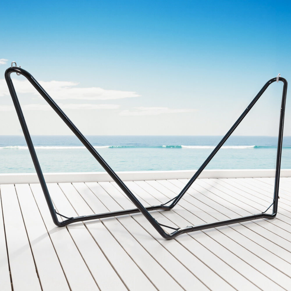 Gardeon Hammock Bed Stand Steel Frame Outdoor Garden-Home &amp; Garden > Hammocks > Hammocks &amp; Accessories-PEROZ Accessories