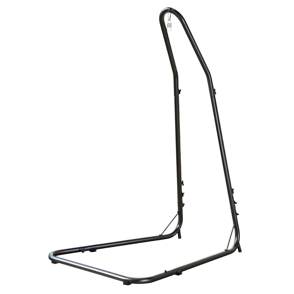 Gardeon Hammock Chair Stand Heavy Duty Steel Frame Black-Furniture &gt; Bar Stools &amp; Chairs &gt; Table &amp; Bar Stools-PEROZ Accessories