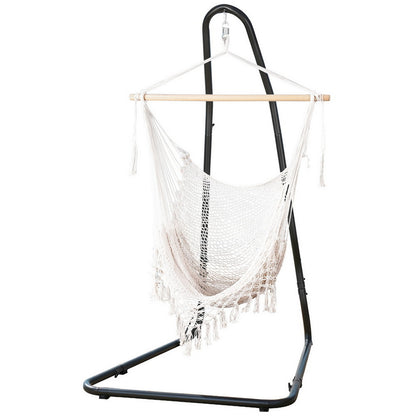 Gardeon Hammock Hanging Chair with Heavy Duty Steel Stand-Home &amp; Garden > Hammocks > Hammocks &amp; Accessories-PEROZ Accessories