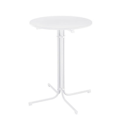 Gardeon Outdoor Bar Table Round Folding Desk Top 109cm Patio Furniture White-Furniture &gt; Bar Stools &amp; Chairs &gt; Table &amp; Bar Stools-PEROZ Accessories