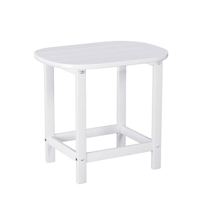 Gardeon Outdoor Coffee Side Table HDPE Desk Patio Furniture Camping Garden White-Furniture &gt; Outdoor &gt; Outdoor Chairs-PEROZ Accessories