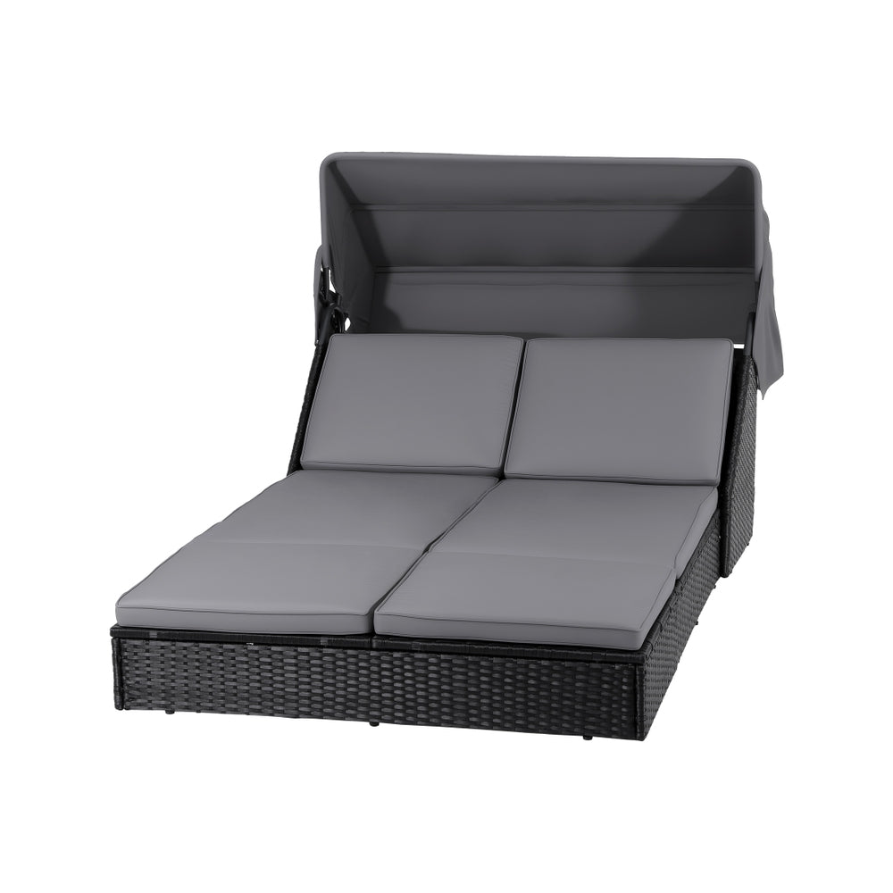 Gardeon Outdoor Day Bed Sun Lounge Setting Wicker Lounger Patio Furniture-Furniture > Sofas > Sofas &amp; Sofa Beds-PEROZ Accessories