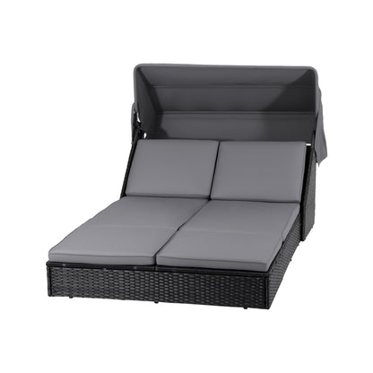 Gardeon Outdoor Day Bed Sun Lounge Setting Wicker Lounger Patio Furniture-Furniture > Sofas > Sofas &amp; Sofa Beds-PEROZ Accessories