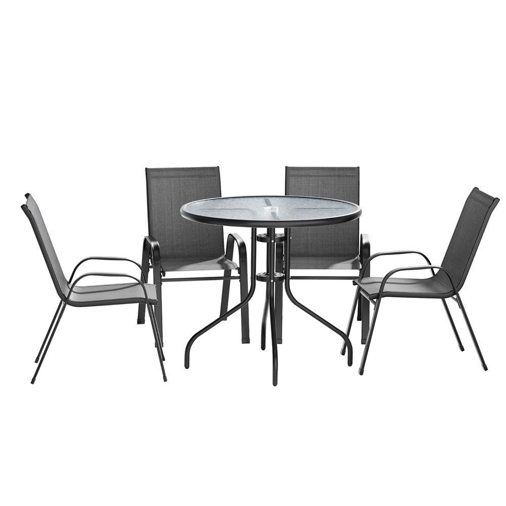 Gardeon Outdoor Dining Set Table and Chairs Patio Garden Furniture Bistro Set-Furniture &gt; Outdoor &gt; Outdoor Dining Sets-PEROZ Accessories