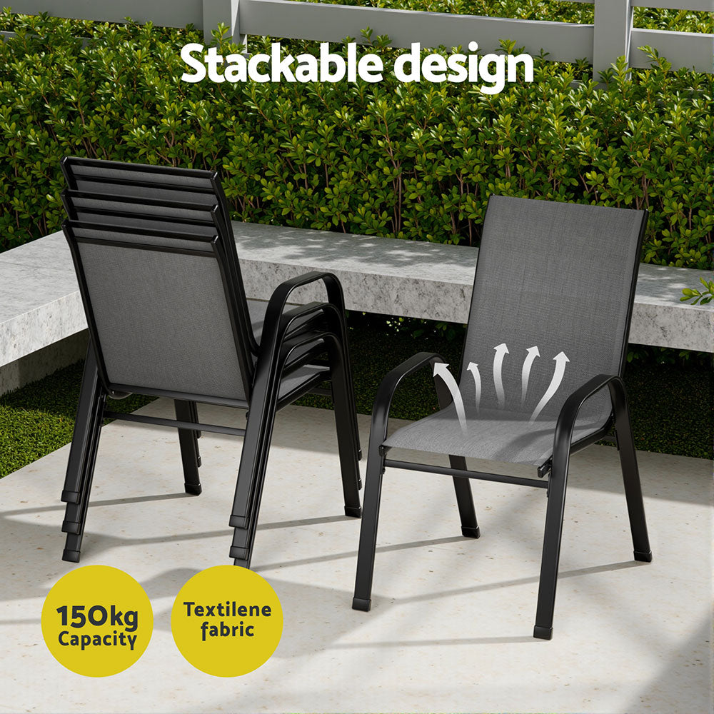 Gardeon Outdoor Dining Set Table and Chairs Patio Garden Furniture Bistro Set-Furniture &gt; Outdoor &gt; Outdoor Dining Sets-PEROZ Accessories