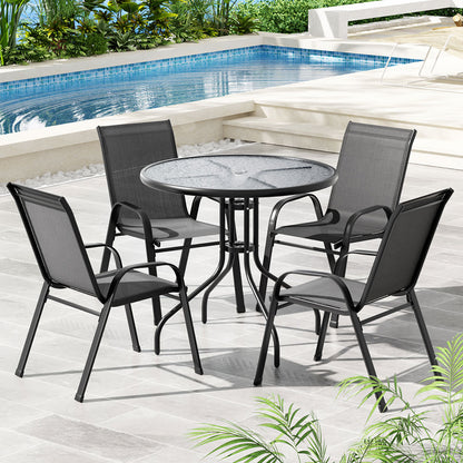Gardeon Outdoor Dining Set Table and Chairs Patio Garden Furniture Bistro Set-Furniture &gt; Outdoor &gt; Outdoor Dining Sets-PEROZ Accessories