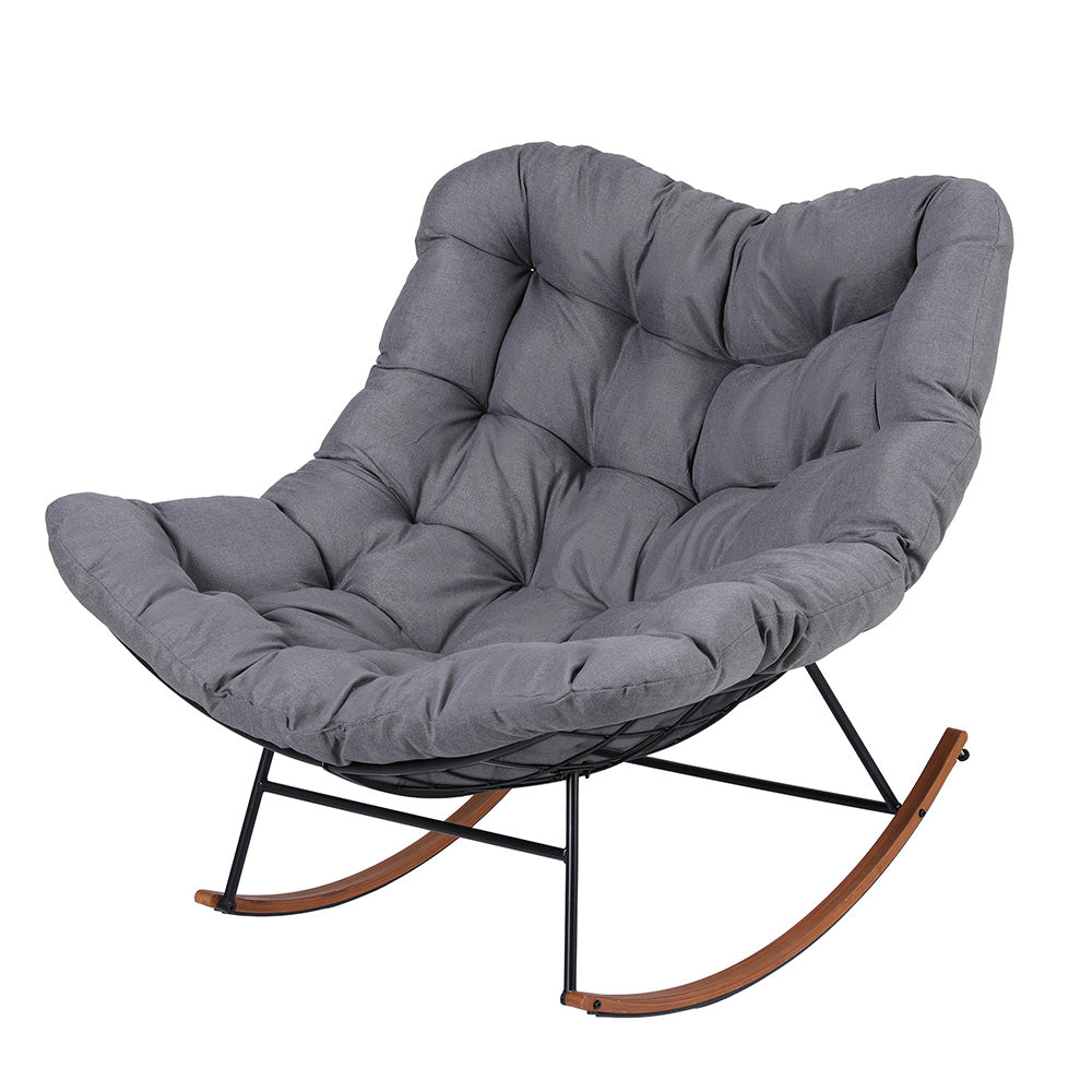 Gardeon Outdoor Rocking Chair Furniture Papasan Recliner Garden Patio Lounge Setting-Furniture > Outdoor > Outdoor Chairs-PEROZ Accessories