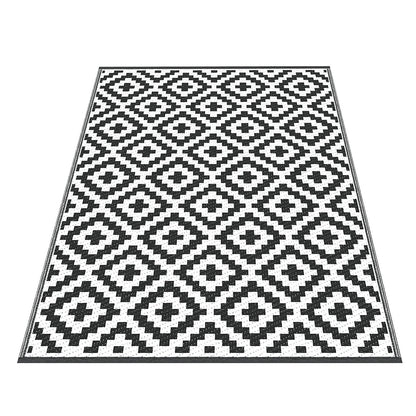 Gardeon Outdoor Rugs 120x180cm Large Carpet Reversible Area Mat PP Dual-Sided Patio Rug Cross-Home &amp; Garden &gt; Rugs &gt; Outdoor Rugs-PEROZ Accessories
