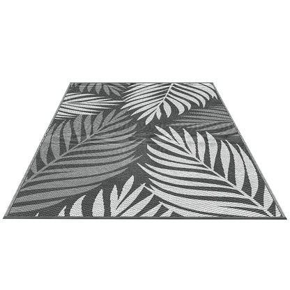 Gardeon Outdoor Rugs 152x244cm Large Carpet Reversible Area Mat PP Dual-Sided Patio Rug Leaf-Home &amp; Garden &gt; Rugs &gt; Outdoor Rugs-PEROZ Accessories