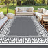 Gardeon Outdoor Rugs 274x366cm Large Carpet Reversible Area Mat PP Dual-Sided Patio Rug Greek Key-Home & Garden > Rugs > Outdoor Rugs-PEROZ Accessories