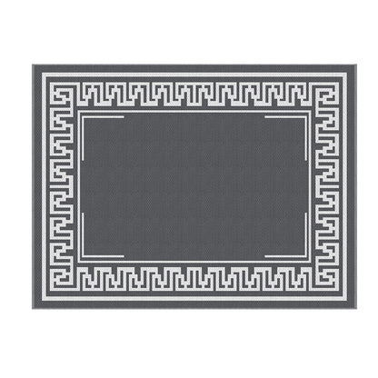 Gardeon Outdoor Rugs 274x366cm Large Carpet Reversible Area Mat PP Dual-Sided Patio Rug Greek Key-Home &amp; Garden &gt; Rugs &gt; Outdoor Rugs-PEROZ Accessories