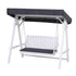 Gardeon Outdoor Wooden Swing Chair Garden Bench Canopy Cushion 3 Seater White-Furniture > Outdoor > Outdoor Chairs-PEROZ Accessories