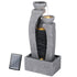 Gardeon Solar Fountain Water Feature Outdoor Fountain Indoor 3-Tier Cascading Grey-Home & Garden > Fountains > Fountain & Ponds Accessories-PEROZ Accessories
