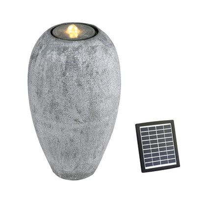 Gardeon Solar Fountain Water Feature Outdoor Fountain LED Lights Beige-Home &amp; Garden > Fountains > Fountain &amp; Ponds Accessories-PEROZ Accessories