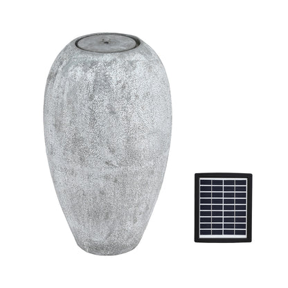 Gardeon Solar Fountain Water Feature Outdoor Fountain LED Lights Beige-Home &amp; Garden > Fountains > Fountain &amp; Ponds Accessories-PEROZ Accessories