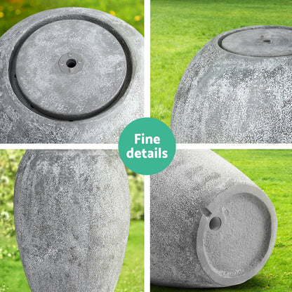 Gardeon Solar Fountain Water Feature Outdoor Fountain LED Lights Beige-Home &amp; Garden > Fountains > Fountain &amp; Ponds Accessories-PEROZ Accessories