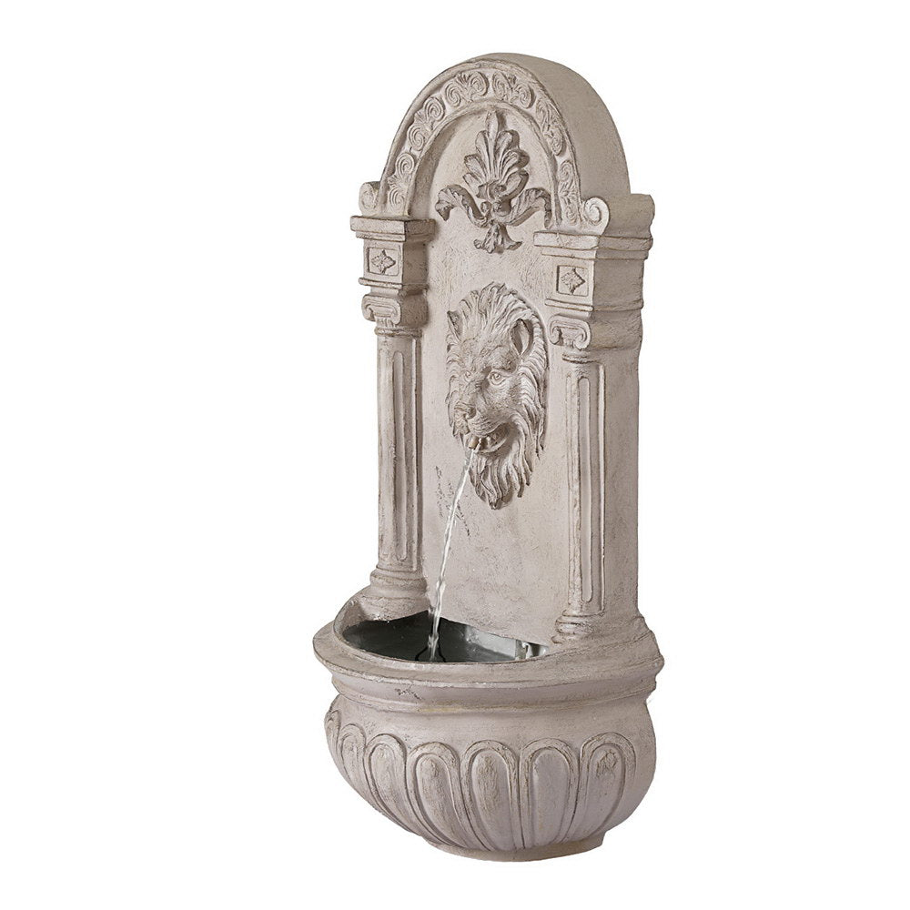 Gardeon Solar Fountain Water Feature Wall Mount Garden Fountains 77CM Beige-Home &amp; Garden > Fountains > Fountains &amp; Ponds-PEROZ Accessories