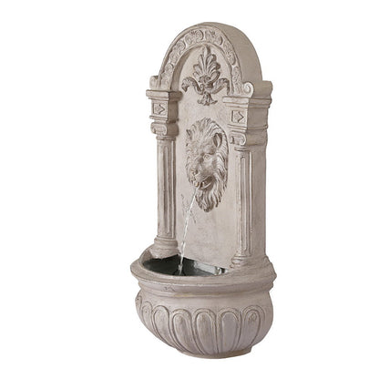 Gardeon Solar Fountain Water Feature Wall Mount Garden Fountains 77CM Beige-Home &amp; Garden > Fountains > Fountains &amp; Ponds-PEROZ Accessories
