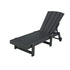Gardeon Sun Lounge Beach Chair HDPE Adirondack Lounger Patio Outdoor Furniture with Wheels Black-Furniture > Outdoor > Outdoor Tables-PEROZ Accessories