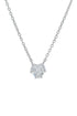 GEORGINI MIDNIGHT VELVET BABY HEART NECKLACE SILVER-PEROZ Accessories