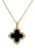 GEORGINI MIDNIGHT VELVET BLACK AGATE FAIRWATER PENDANT GOLD-PEROZ Accessories