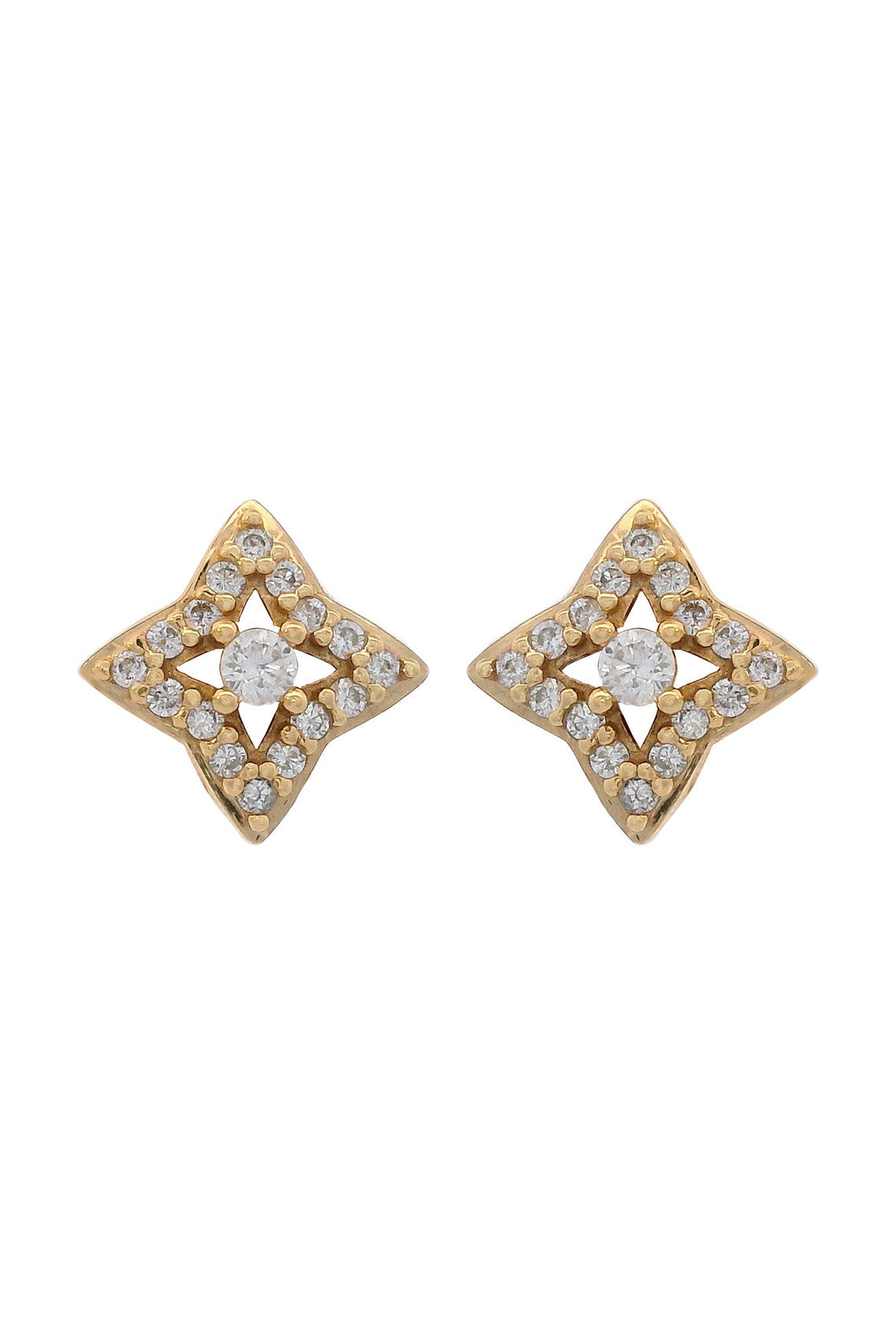 GEORGINI MIDNIGHT VELVET FAIRWATER PETITE EARRINGS GOLD-PEROZ Accessories