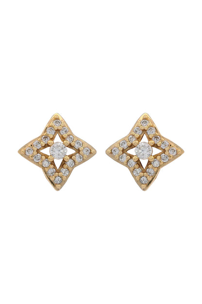 GEORGINI MIDNIGHT VELVET FAIRWATER PETITE EARRINGS GOLD-PEROZ Accessories