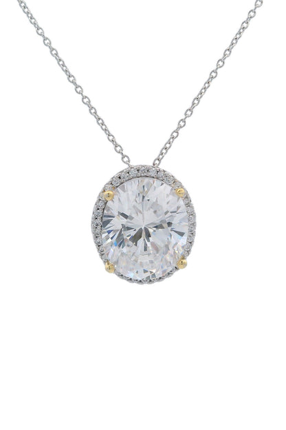 GEORGINI MIDNIGHT VELVET LIMITED EDITION SELENE TWO-TONE MOONLIGHT OVAL PENDANT-PEROZ Accessories