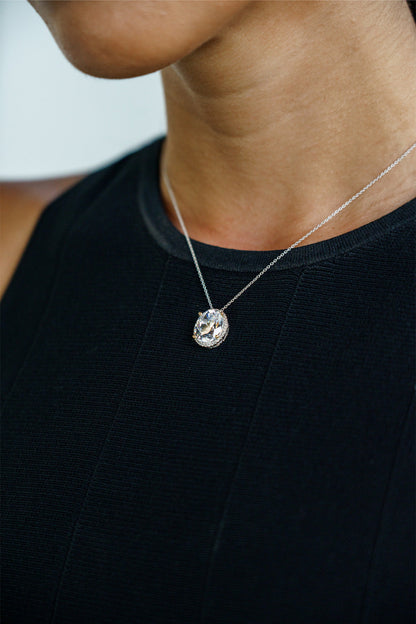 GEORGINI MIDNIGHT VELVET LIMITED EDITION SELENE TWO-TONE MOONLIGHT OVAL PENDANT-PEROZ Accessories