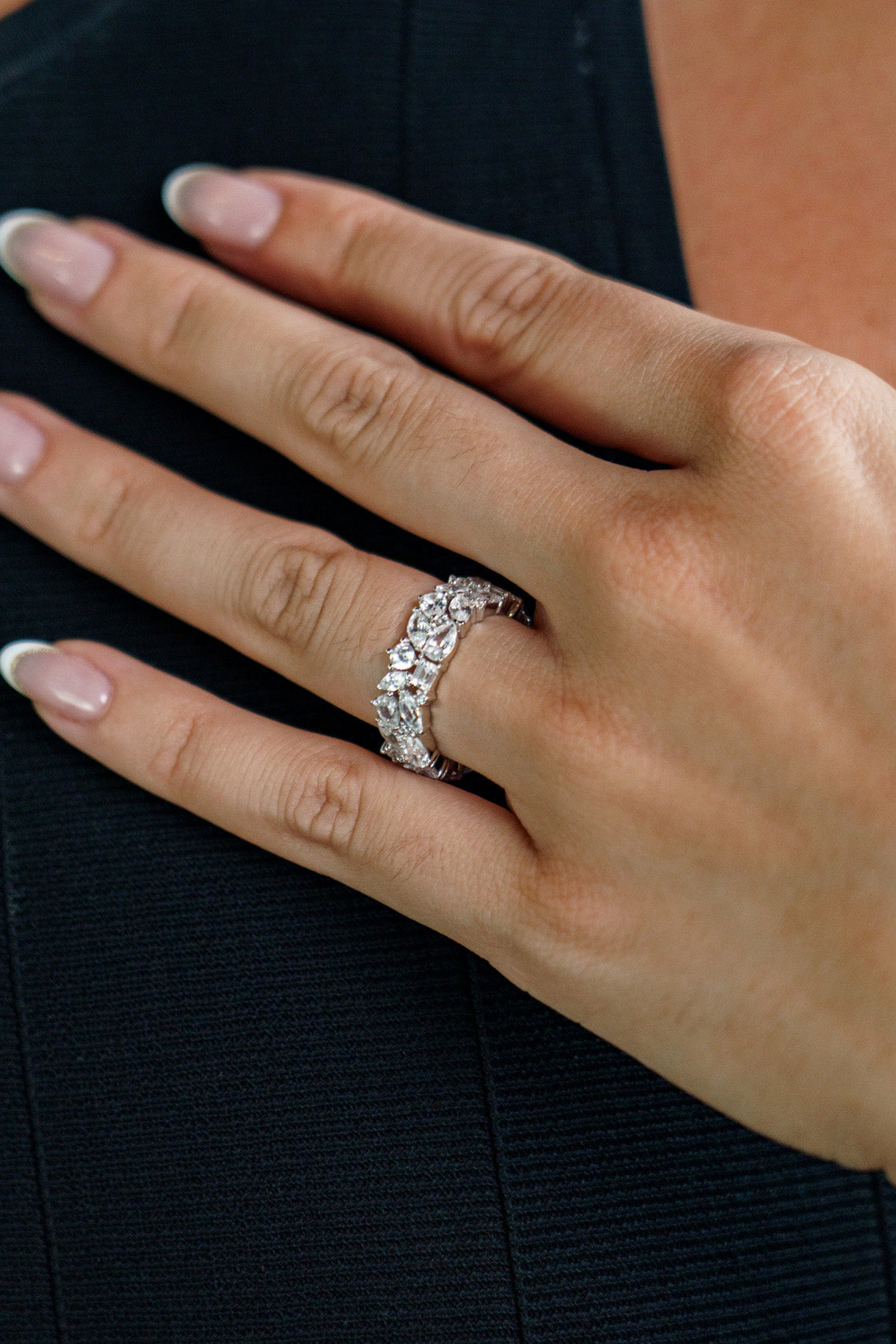 GEORGINI MIDNIGHT VELVET LIMITED EDITION STARLIGHT RING SILVER-PEROZ Accessories