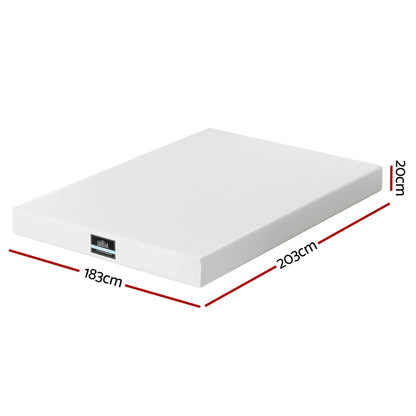 Giselle 20cm Memory Foam Mattress Green Tea King-Furniture > Mattresses > King Size Mattress-PEROZ Accessories