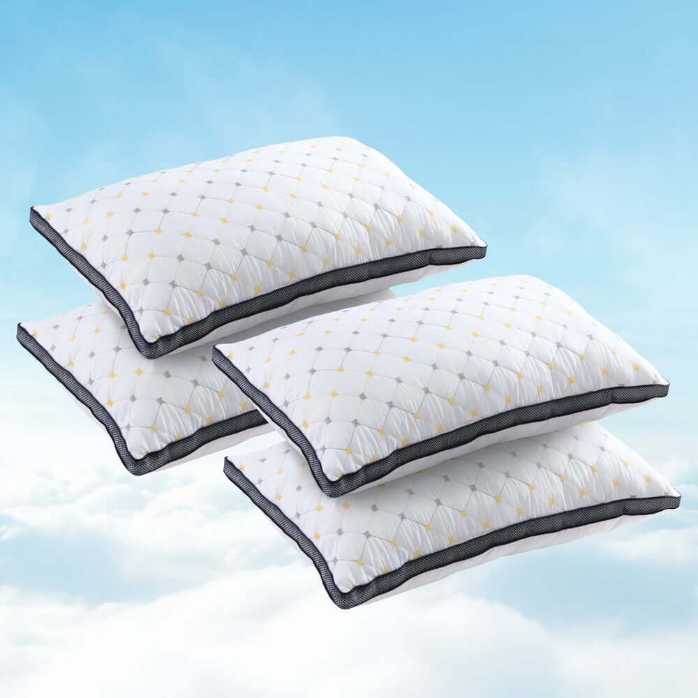 Giselle 4pcs Pillows Microfibre-Home &amp; Garden &gt; Bedding &gt; Pillows-PEROZ Accessories