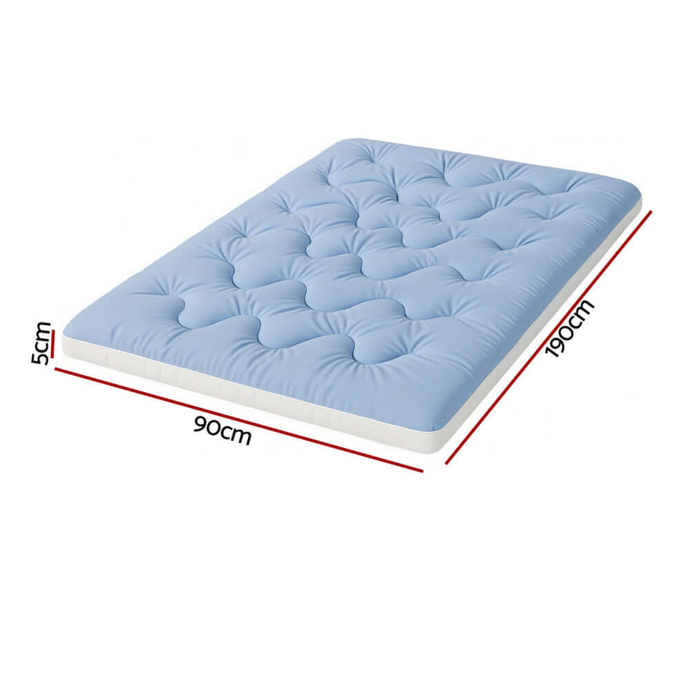 Giselle 5cm Mattress Topper Pillowtop toppers Double-Sided Single-Furniture &gt; Mattresses &gt; Mattress Toppers-PEROZ Accessories