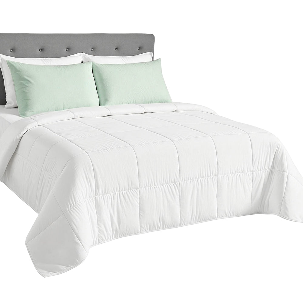 Giselle Bedding 200GSM Bamboo Quilt Summer Quilts All Season Doona Duvet Lightweight Super King-Home &amp; Garden > Bedding > Quilts &amp; Duvets-PEROZ Accessories