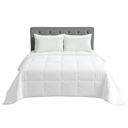 Giselle Bedding 200GSM Bamboo Quilt Summer Quilts All Season Doona Duvet Lightweight Super King-Home &amp; Garden > Bedding > Quilts &amp; Duvets-PEROZ Accessories
