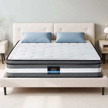 Giselle Bedding 30cm Mattress Gel Foam Pocket Spring King-Furniture > Mattresses > King Single Mattress-PEROZ Accessories