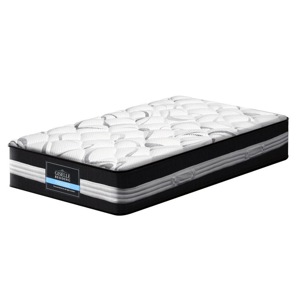 Giselle Bedding 30cm Mattress Medium Firm King Single-Furniture &gt; Mattresses &gt; King Single Mattress-PEROZ Accessories