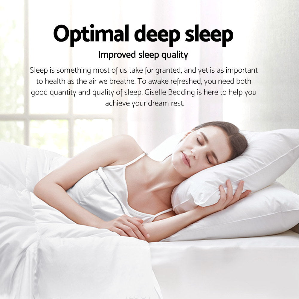 Giselle Bedding 700GSM Duck Down Feather Quilt Duvet Doona Winter Blanket Double-Home &amp; Garden > Bedding > Quilts &amp; Duvets-PEROZ Accessories