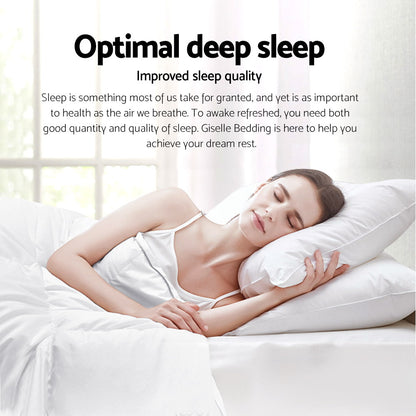 Giselle Bedding 700GSM Duck Down Feather Quilt Duvet Doona Winter Blanket Single-Home &amp; Garden > Bedding > Quilts &amp; Duvets-PEROZ Accessories