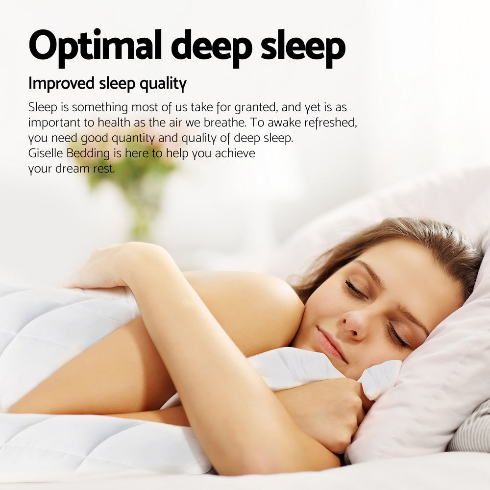 Giselle Bedding 800GSM Goose Down Feather Quilt Winter Blanket Duvet Comforter Single-Home &amp; Garden > Bedding > Quilts &amp; Duvets-PEROZ Accessories