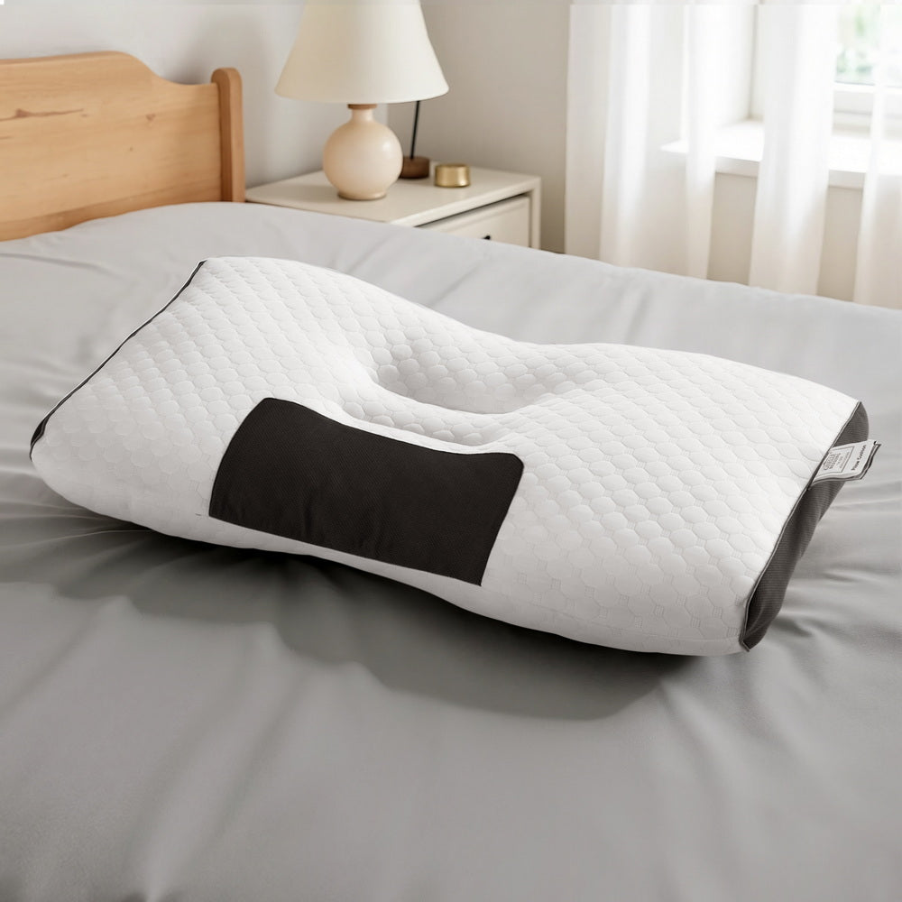 Giselle Bedding Contour Pillow Ergonomic Neck Pillow 48X73CM-Home &amp; Garden > Bedding > Pillows-PEROZ Accessories