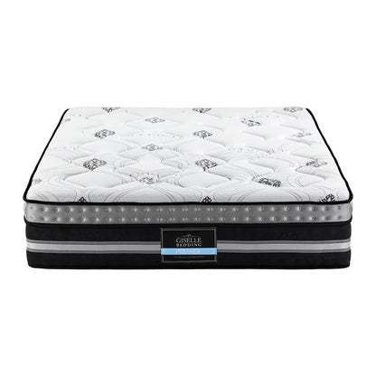 Giselle Bedding Double Mattress 35cm Bed in a Box Pocket Spring Gel Memory Foam-Furniture > Mattresses > Double Mattress-PEROZ Accessories