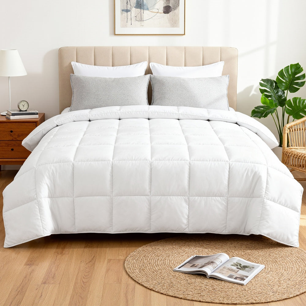 Giselle Bedding Super King Size 400GSM Microfiber Quilt All Season Duvet Quilts Comforter Winter Summer-Home &amp; Garden > Bedding > Quilts &amp; Duvets-PEROZ Accessories