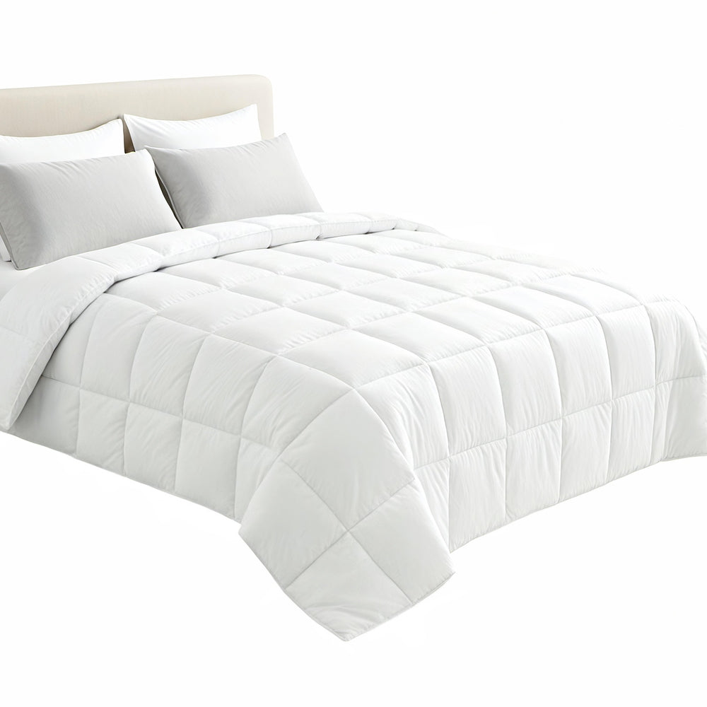 Giselle Bedding Super King Size 400GSM Microfiber Quilt All Season Duvet Quilts Comforter Winter Summer-Home &amp; Garden > Bedding > Quilts &amp; Duvets-PEROZ Accessories