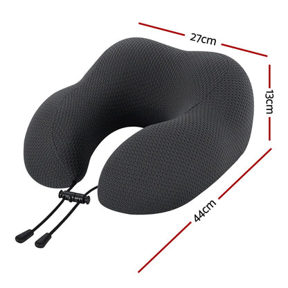 Giselle Bedding Travel Neck Pillow U-Shape Support Memory Foam Plane Car Cushion-Home &amp; Garden > Bedding > Pillows-PEROZ Accessories
