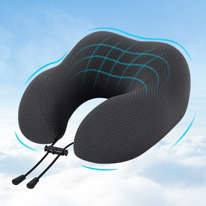 Giselle Bedding Travel Neck Pillow U-Shape Support Memory Foam Plane Car Cushion-Home &amp; Garden > Bedding > Pillows-PEROZ Accessories
