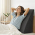 Giselle Bedding Wedge Pillow Grey-Home & Garden > Bedding > Pillows-PEROZ Accessories