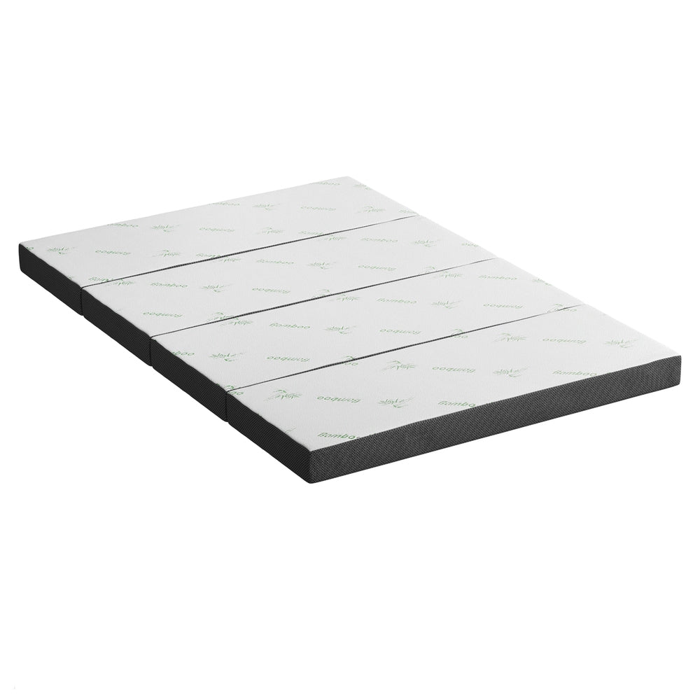 Giselle Foldable Mattress Folding Foam Mattresses Bamboo Double-Furniture > Mattresses > Double Mattress-PEROZ Accessories