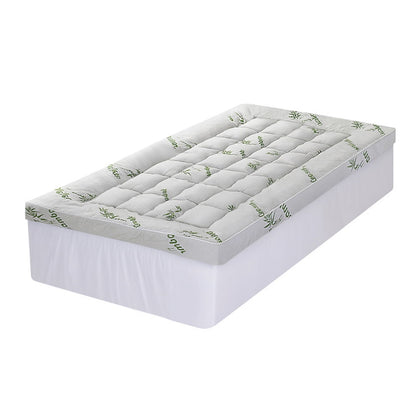 Giselle Mattress Topper 11cm Pillowtop toppers Bamboo King Single-Furniture > Mattresses > Mattress Toppers-PEROZ Accessories