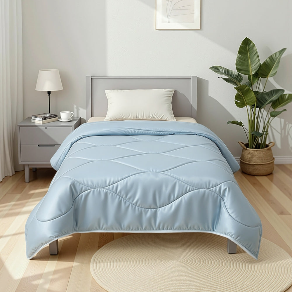 Giselle Tencel Quilt 200GSM Summer Quilts Comforter Doona Light Weight Soft Throw Blanket Single-Home &amp; Garden > Bedding > Quilts &amp; Duvets-PEROZ Accessories